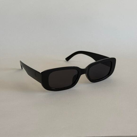 Y2K Clout Goggles – Black Rounded Frame Sunglasses, Unisex, Brand New - Picture 2 of 10